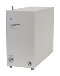 The Aerosol Diluter 3333-10 dilutes the aerosol sample by a factor of 10 ± 5%25, using an internally-controlled supply of particle-free air.