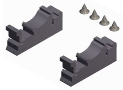 5000 Series Wall Mounting DIN Clips - Set of 2 - 5000-WMDRC